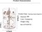 Clear Jewelry Box, Ring Earrings Necklace Bracelet Bangle Watch Jewelry Storage Box for Women, 4-Layer Rotating Travel Jewelry Tray Case with Lid,4.5 * 4.5 * 7 inch